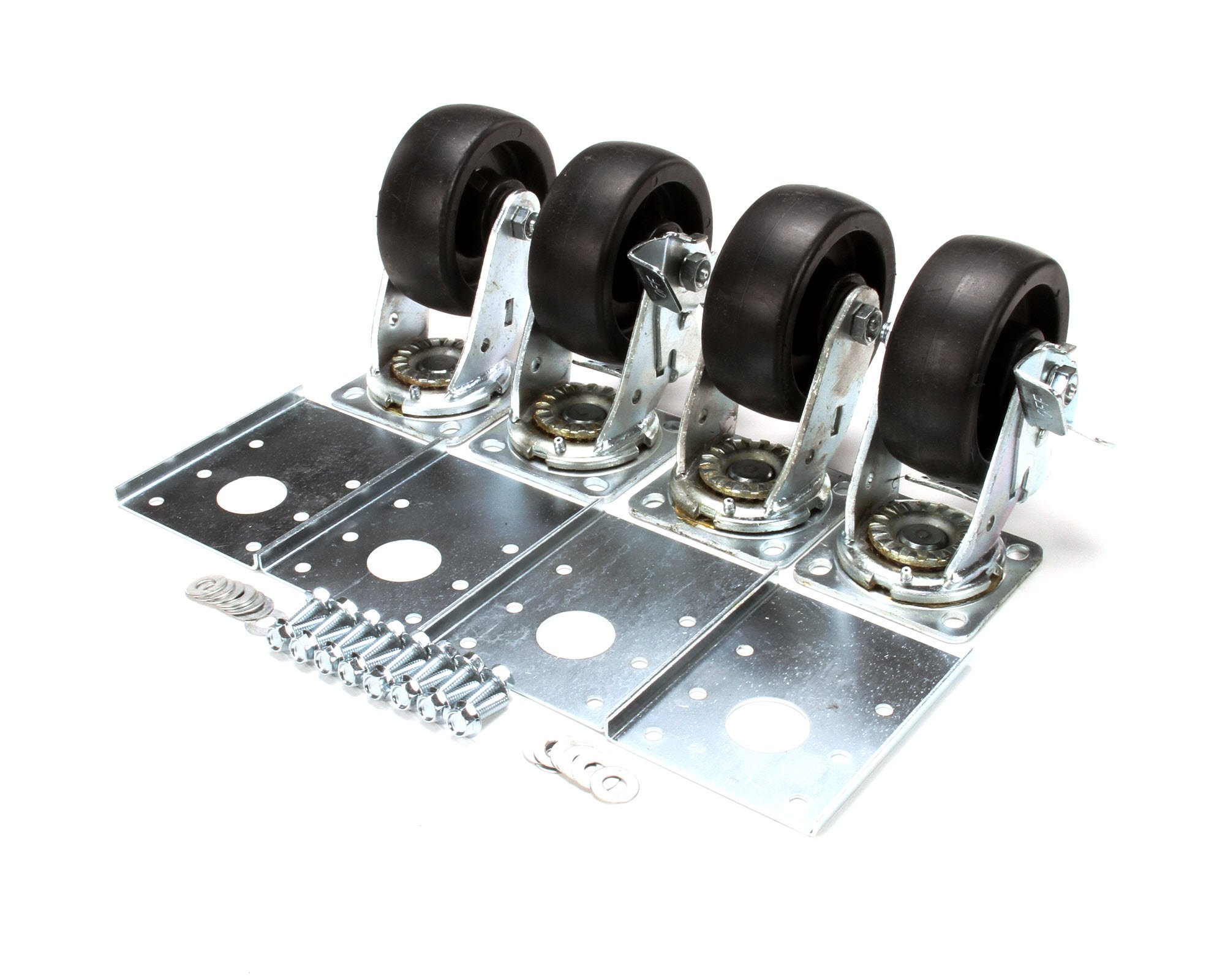Beverage Air 61C01S003A Plate Caster Kit - Heavy Duty Replacement Casters for Commercial Refrigerators & Freezers - Ideal for Restaurants, Bars, and Food Service Equipment