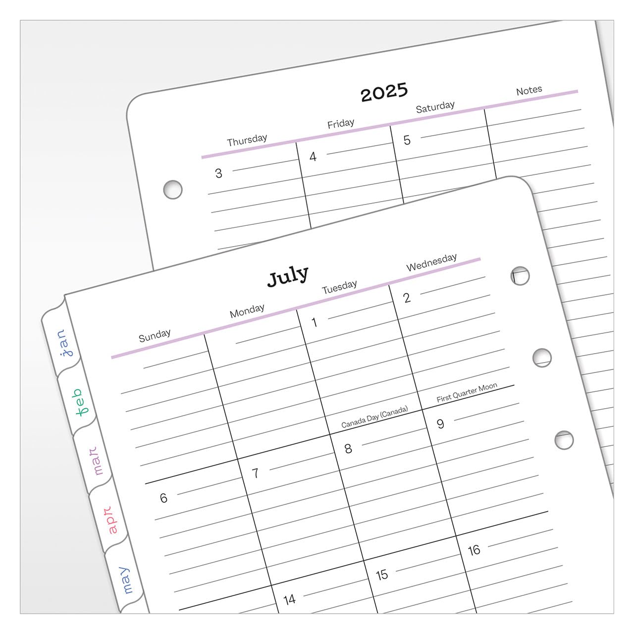 FranklinCovey Compact Two-Page Per Day Ring-Bound Planner (July 2025 - June 2026) - Women's Daily Organizer with Her Point of View Design - Perfect for Work, School & Personal Goal Tracking