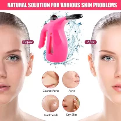 Drumstone Nano-Ionic Facial Steamer & Medical Steam Inhaler - Portable Handheld Vaporizer for Skin Care & Sinus Relief - Fast Heating Garment & Facial Steamer for Home, Travel, Spa & Salon Use