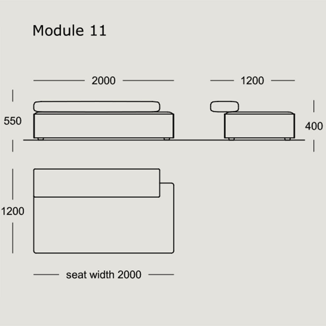 Modular Cinder Block Sofa Set - 8 & 15 Piece Configurable Sectional for Modern Living Room, Outdoor Patio or Lounge Space