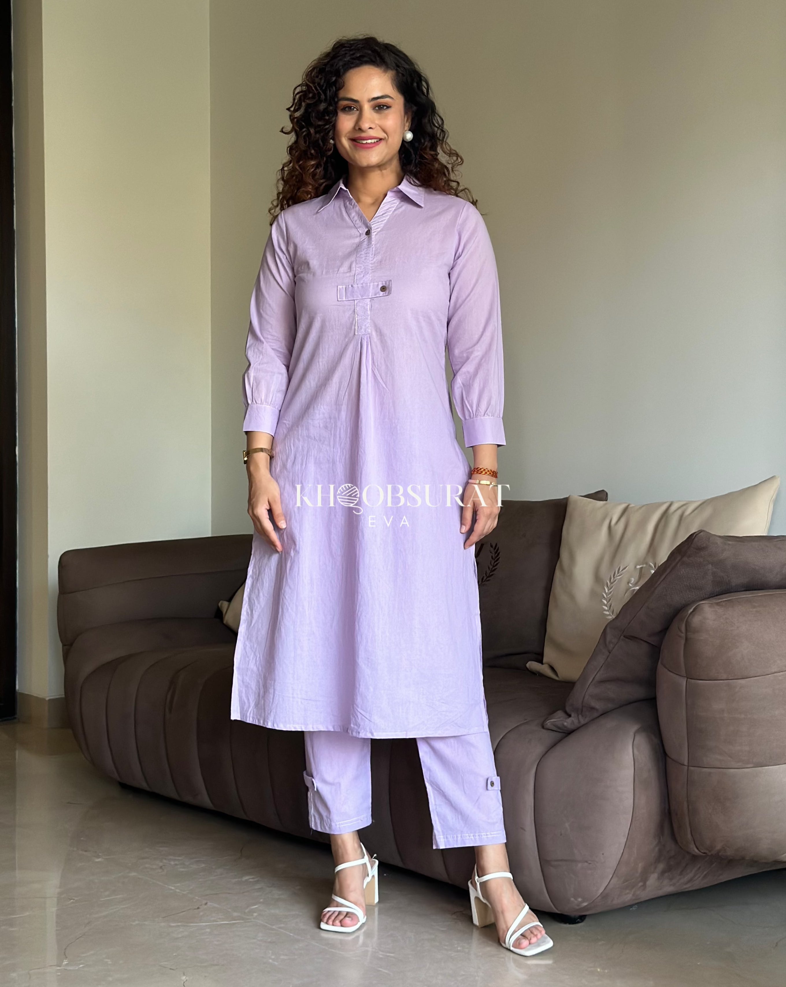 Stylish Mumbai Muse Purple Kurta Set for Women | Traditional Indian Ethnic Wear | Perfect for Festivals, Weddings & Casual Outings