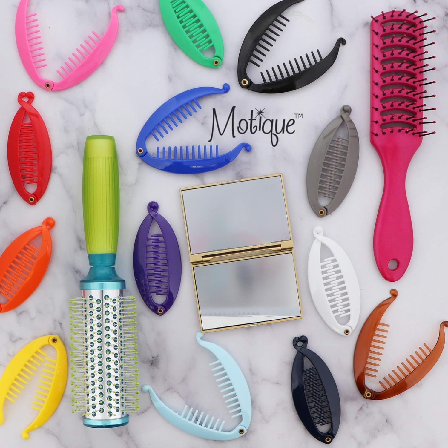 Hot Pink 3.5 Inch Mini Banana Clip Hair Clincher - Rounded Edges Hair Comb for Kids, Teens, and Adults - Perfect for School, Work, and Casual Outings