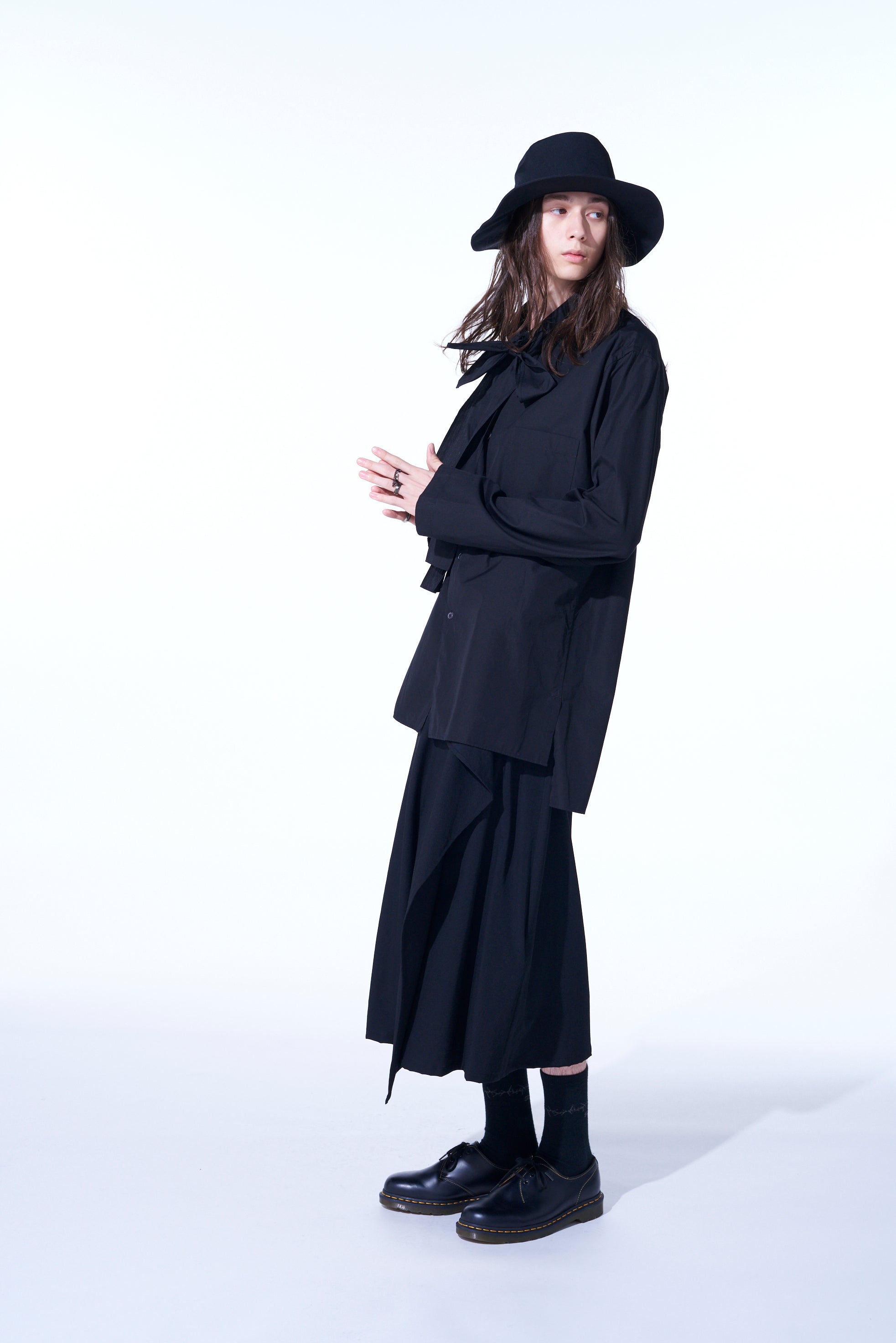 Cotton Broadcloth Bow Collar Shirt for Women - Elegant Blouse for Office, Party & Casual Wear