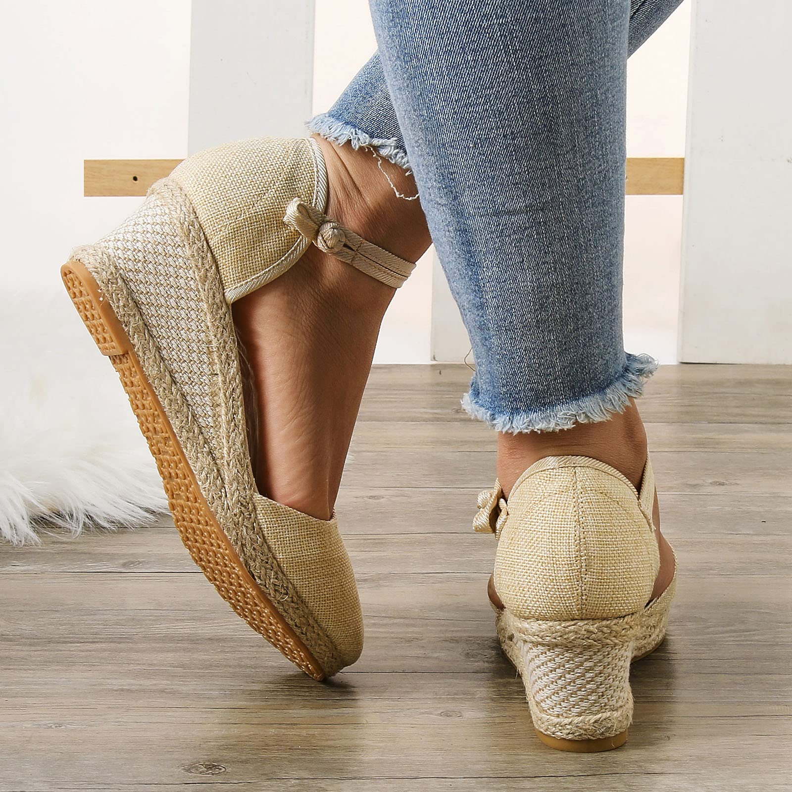 Women's Comfortable Wedge Slide Sandals with Buckle - Stylish & Supportive Summer Footwear for Beach, Walking & Casual Outings