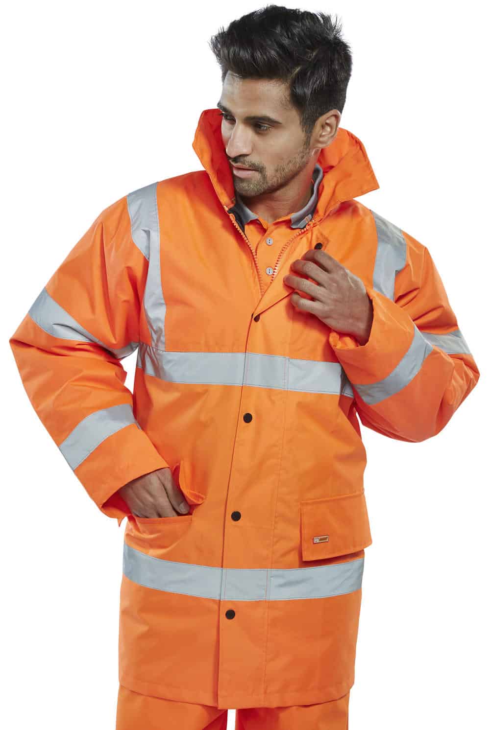 High Visibility Reflective Traffic Safety Jacket for Construction Workers - ANSI Certified for Road Work & Night Safety Gear