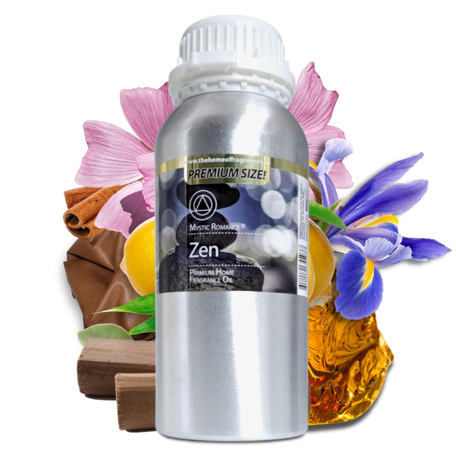 Premium My Way Zen Fragrance Oil for Diffusers & Burner Lamps - 600ml Aromatherapy Essential Oil for Home, Spa, Yoga & Meditation Relaxation