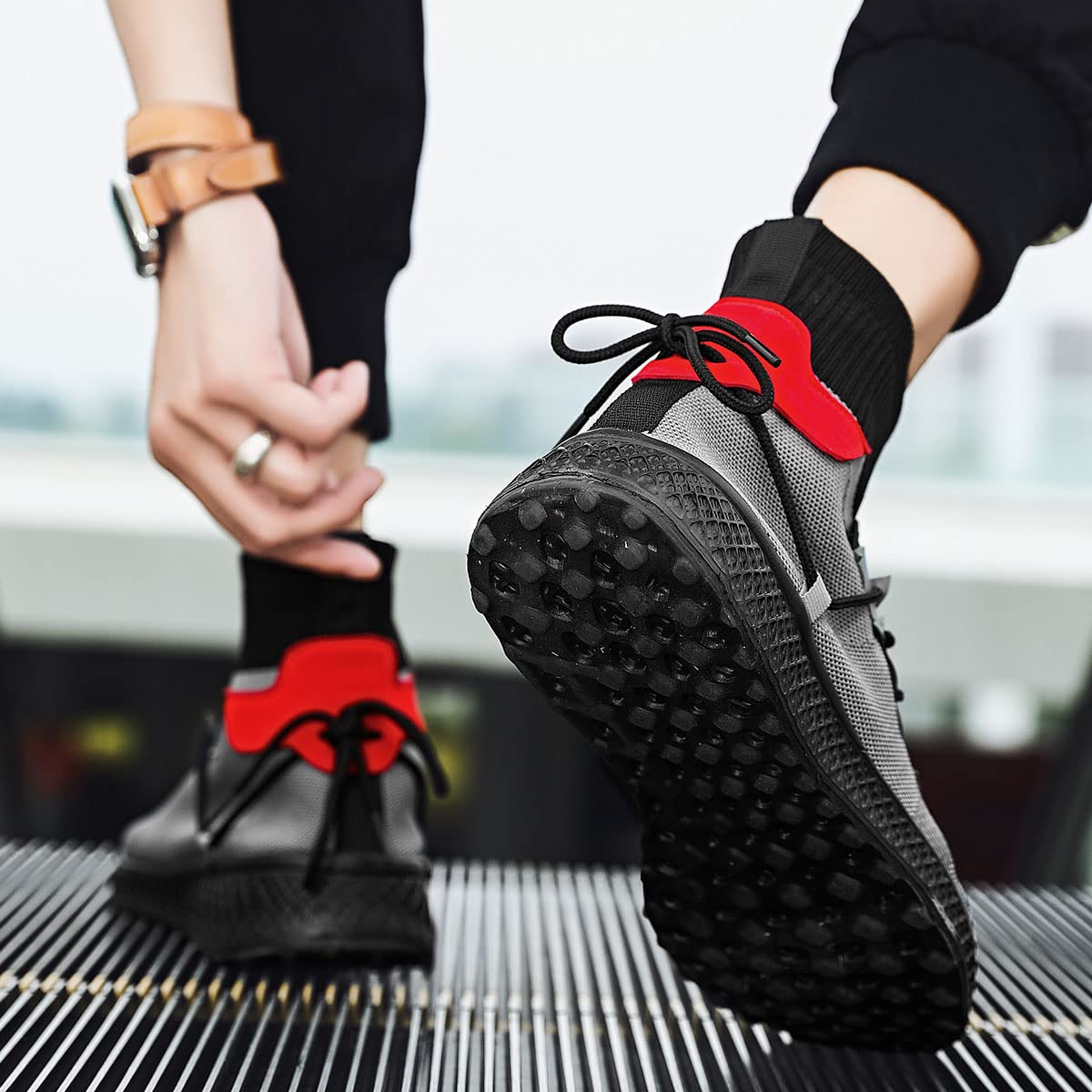 GSIGUL Men's High Top Running Shoes - Lightweight Breathable Athletic Sneakers for Gym, Tennis, Walking & Casual Wear - Perfect for Workouts, Jogging and Daily Comfort