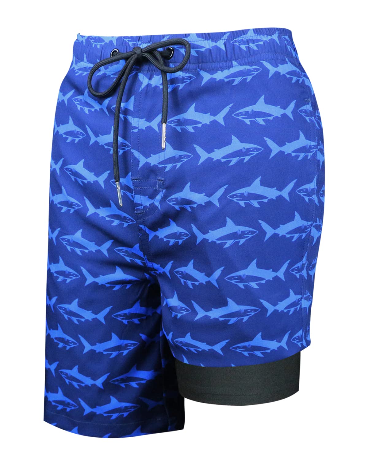 Upgraded Boys Swim Trunks with Compression Liner & Rash Guard Set - UPF 50+ Sun Protection - Quick Dry Swimwear for Toddler Boys - Perfect for Beach, Pool & Water Play