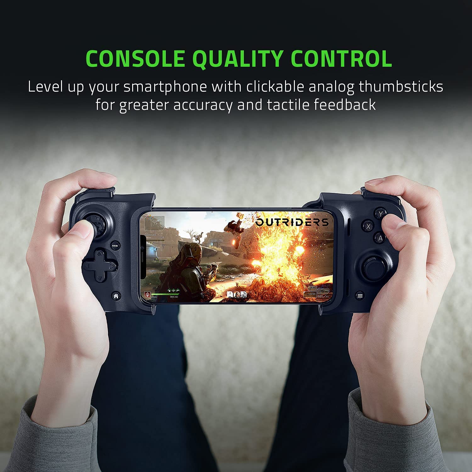 Razer Kishi Mobile Game Controller for iPhone - Compatible with Xbox Game Pass Ultimate & xCloud - Includes 1 Month Subscription Code - Perfect for Mobile Gaming on the Go, Travel & Cloud Gaming Sessions