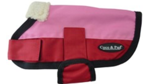 Waterproof Dog Coat for Small, Medium & Large Dogs - Pink & Red - Ideal for Rainy Days, Outdoor Adventures & Winter Walks