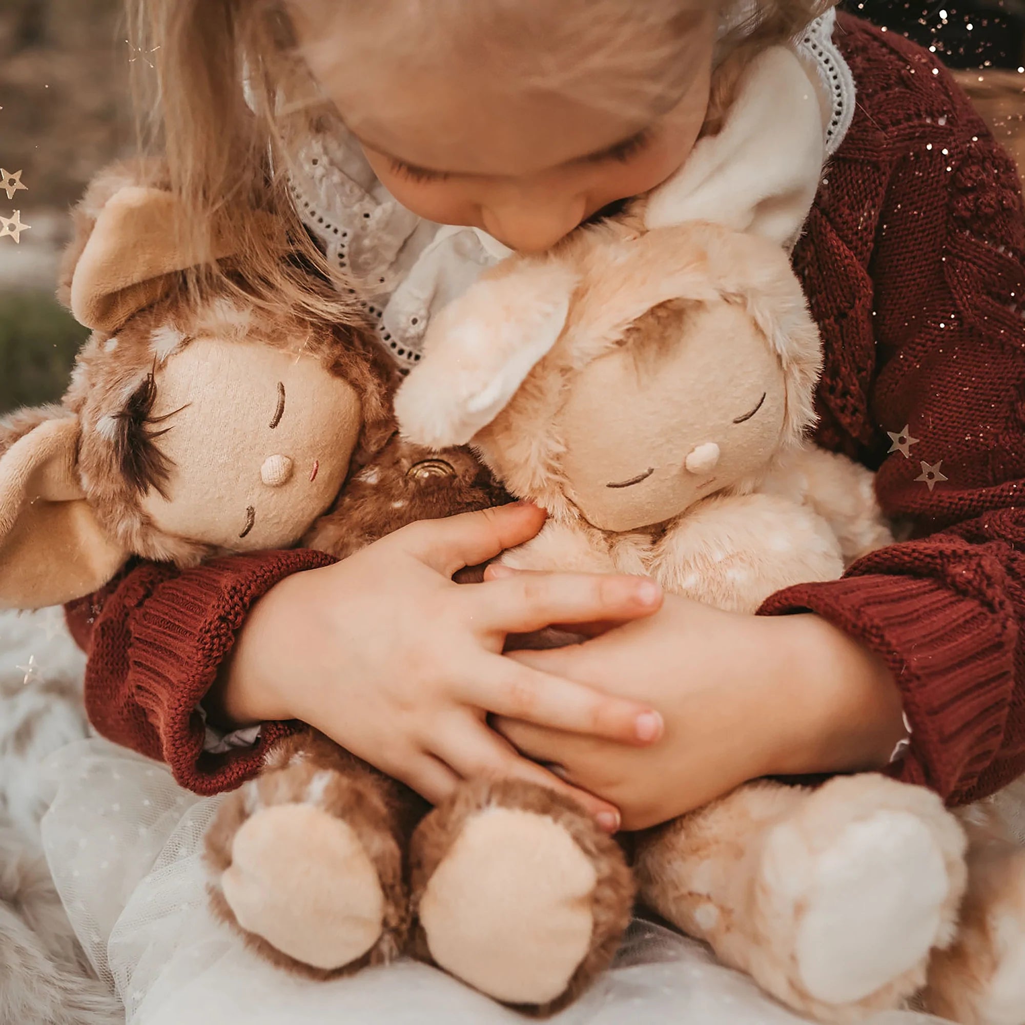 Cozy Dinkums Fawny Twinkle - Soft & Warm Winter Scarf for Women - Perfect for Cold Weather, Outdoor Activities & Holiday Gifts