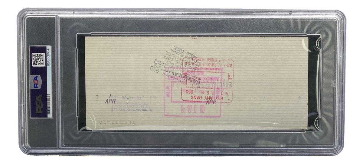 Authentic Al Davis Signed Oakland Raiders Bank Check #12807 - PSA/DNA Certified - Perfect for Raiders Memorabilia Collection & Sports Fan Gifts