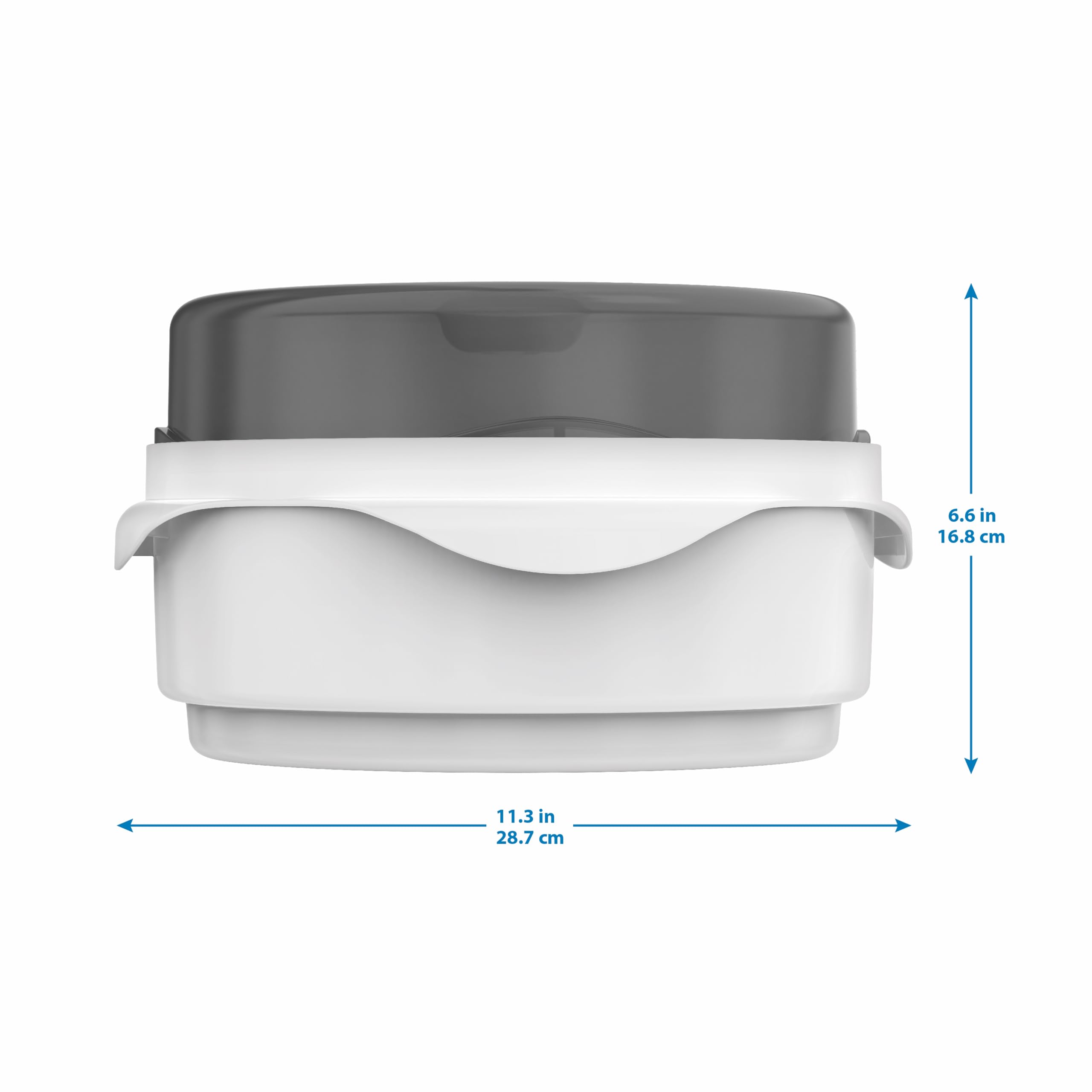 Dr. Brown's Microwave Steam Sterilizer for Baby Bottles & Accessories – Safe Sterilization for Nipples, Pacifiers, Teethers & Breast Pump Parts | Perfect for Travel, Daycare & Home Use