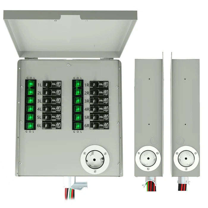 Natures Generator 12 Circuit 120/240V 50A Manual Power Transfer Switch for Home Backup Power & Emergency Use