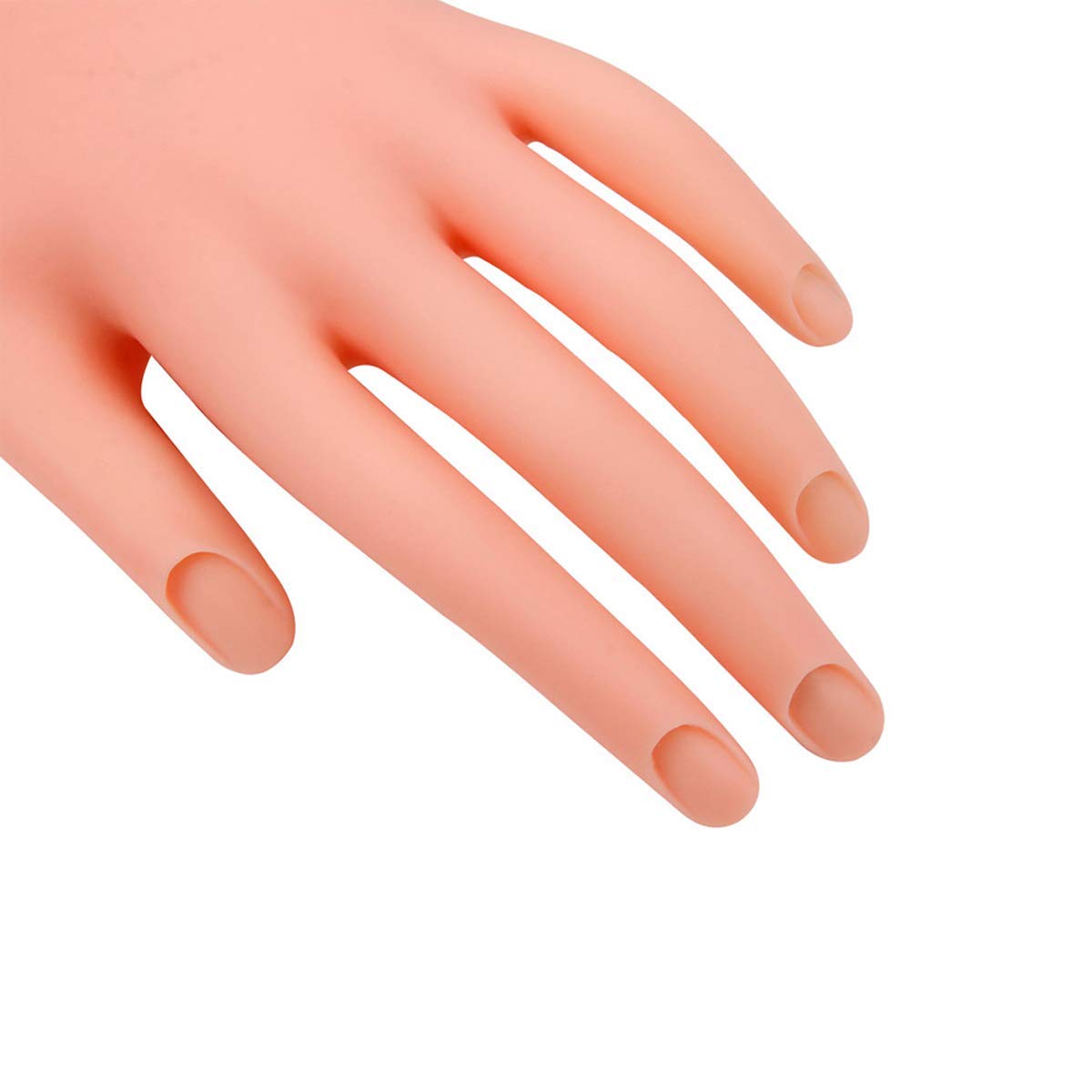 Acrylic Nails Practice Hand - Flexible Bendable Mannequin Hand for Nail Art Training, Fake Hand Manicure Practice Tool (No Nails Included) - Perfect for Beginners & Professional Nail Technicians