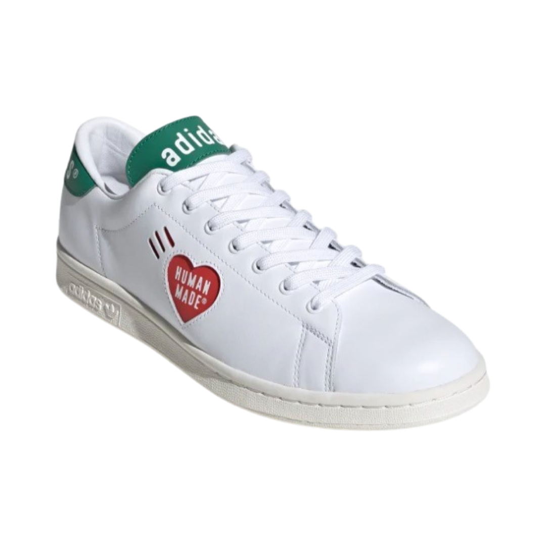 Adidas Stan Smith Human Made White Green Sneakers - Classic White & Green Leather Shoes for Men & Women - Perfect for Casual Wear, Street Style & Everyday Comfort