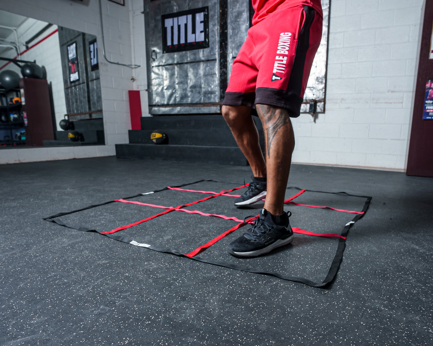 TITLE Boxing Agility Cube - Speed & Footwork Training Equipment for Boxing, MMA & Fitness - Improve Coordination & Reflexes - Perfect for Home Gym & Professional Athletes
