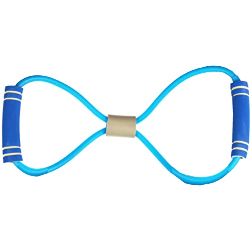 Resistance Yoga Band with Handles - Blue for Fitness & Boxing Workouts