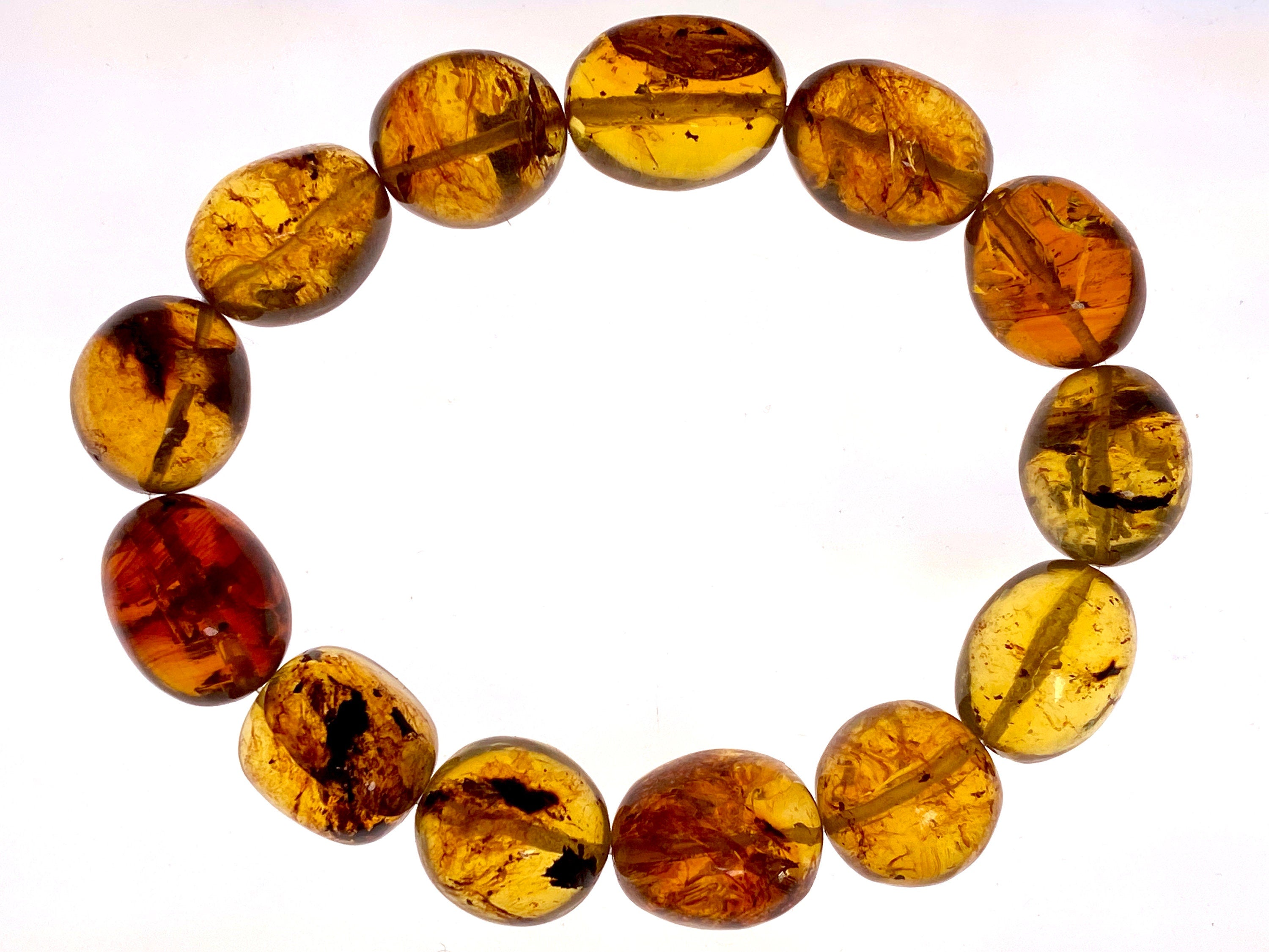 Handmade Mexican Amber Crystal Beaded Bracelet - Natural Healing Stones for Women, Unisex Jewelry Gift | Perfect for Meditation, Yoga & Spiritual Wellness
