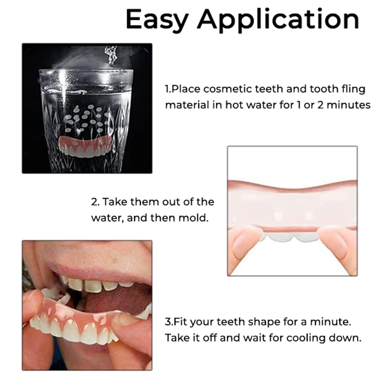 Yunpso Denture Reline Kit - Soft Silicone Denture Repair Kit for Men & Women (1 Set) | At-Home Denture Adjustment & Comfort Solution for Loose Dentures