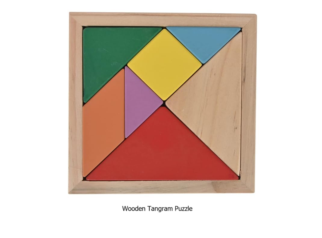 AMOGH MART Wooden Brain Teaser Puzzles - Educational STEM Toys for 3+ Year Old Kids (5-Pack) | Perfect for Classroom Learning & Family Game Night