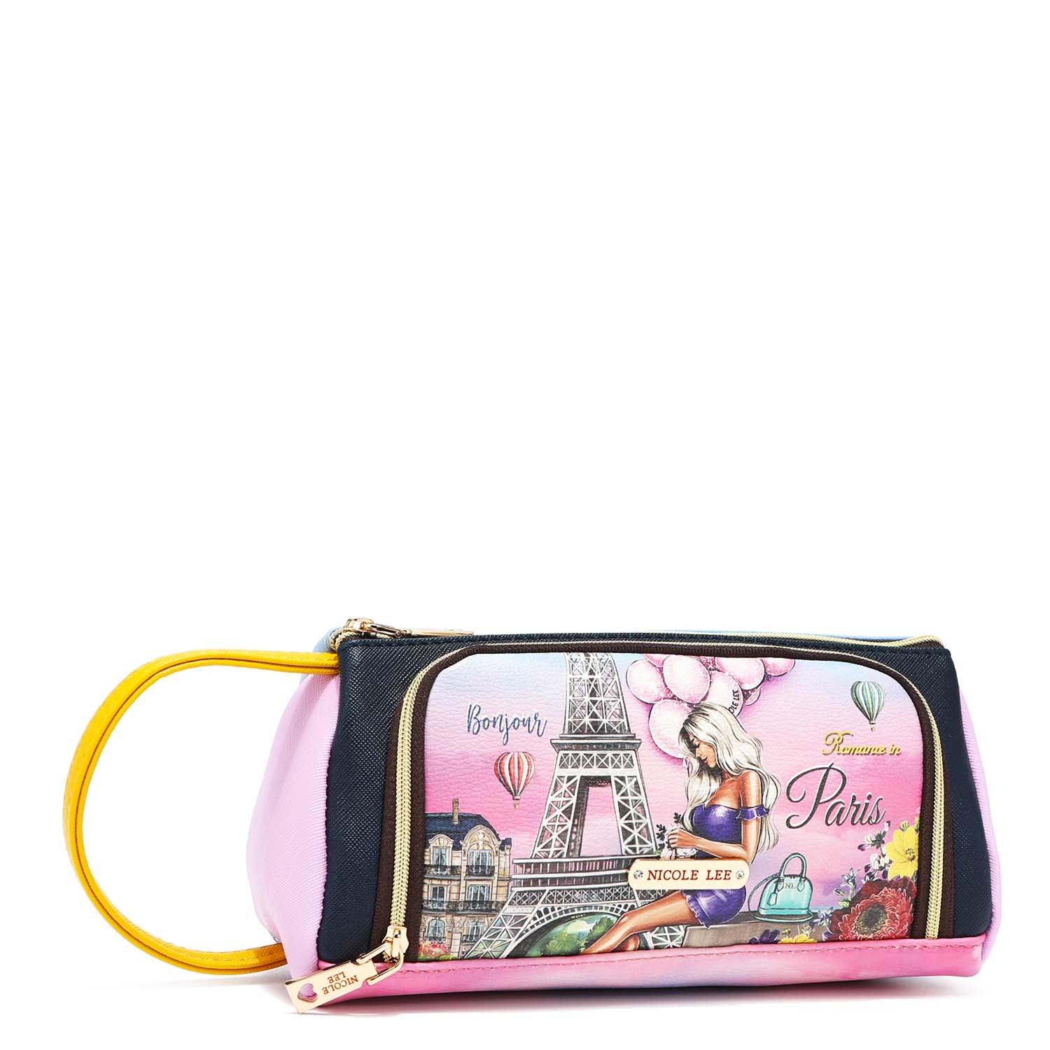 Premium Cosmetic Zip Pouch - Travel Makeup Bag Organizer with Multiple Compartments | Perfect for Makeup Brushes, Lipsticks & Skincare Essentials | Ideal for Travel, Gym & Daily Use