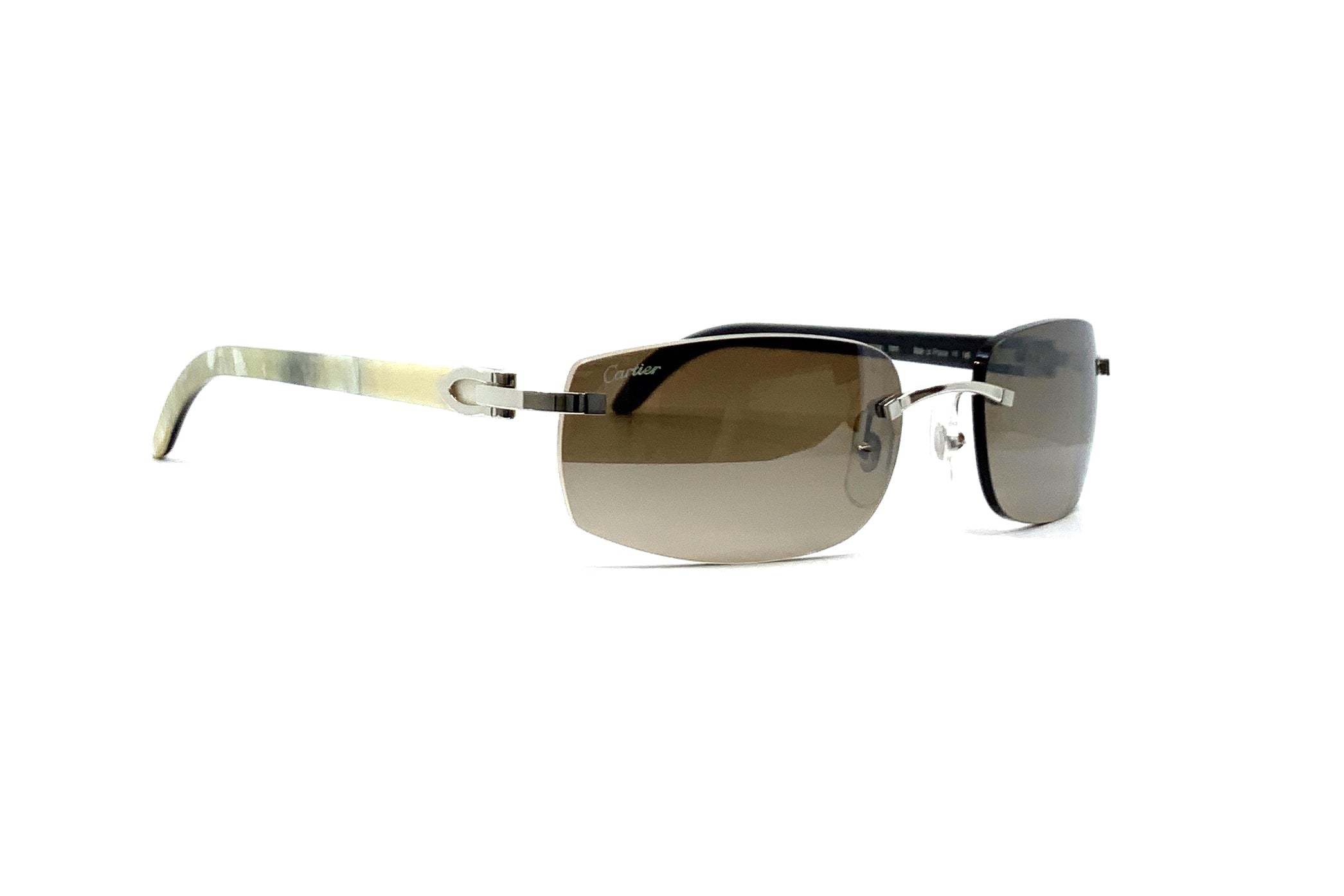 Cartier C Décor CT0018RS Buffalo Horn Sunglasses - Luxury Designer Shades for Men & Women | Perfect for Outdoor Activities, Travel & Fashion Accessories