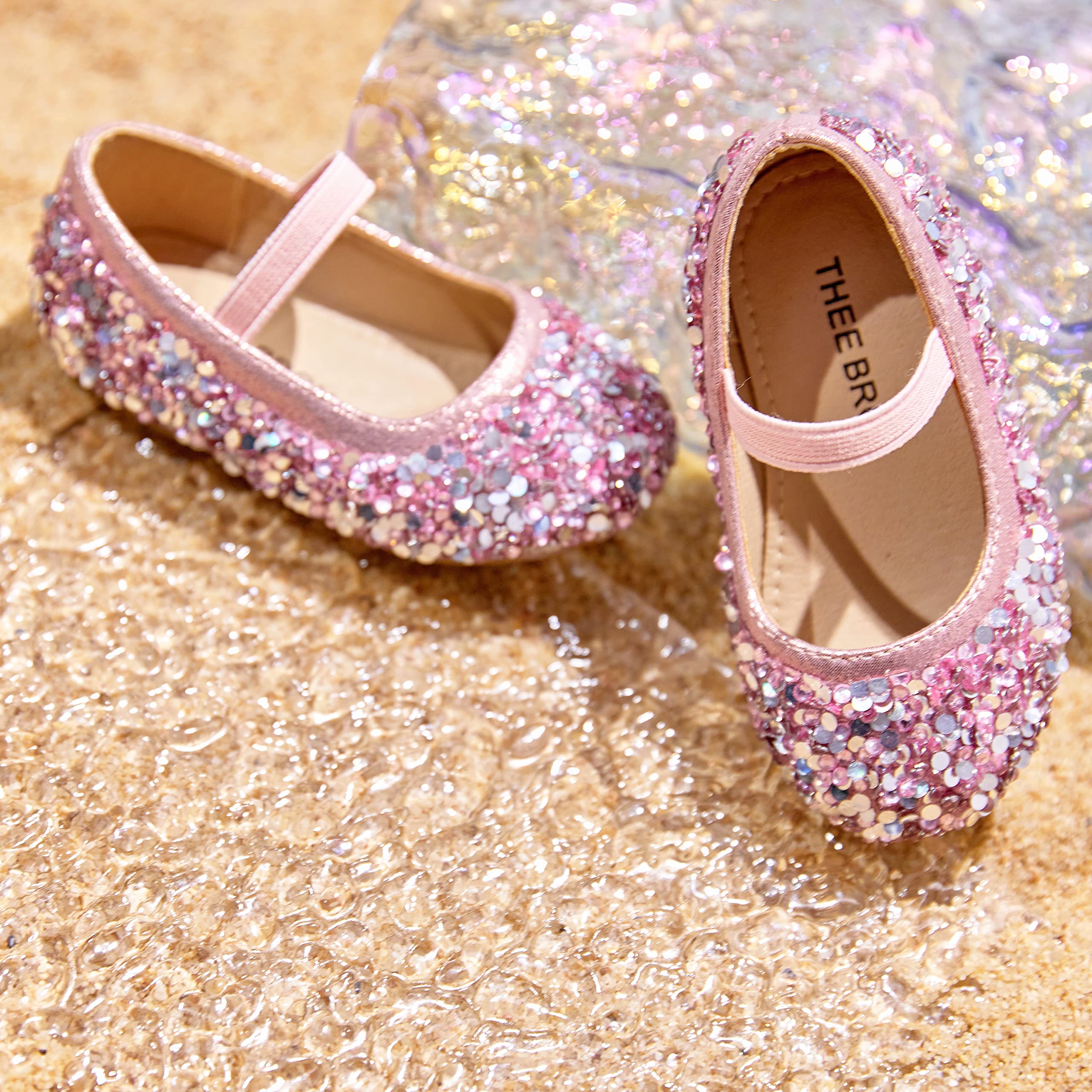 Toddler Girls Mary Jane Flats - THEE BRON Ballet Shoes for Baby Girls | Comfortable Dress Shoes for Weddings, Parties & Special Occasions