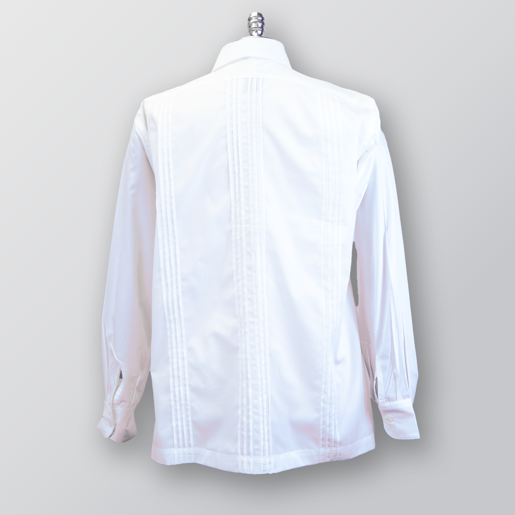 Authentic DOS CAROLINAS White Guayabera Long Sleeve Shirt for Men | Classic Cuban Style Wedding & Summer Casual Wear