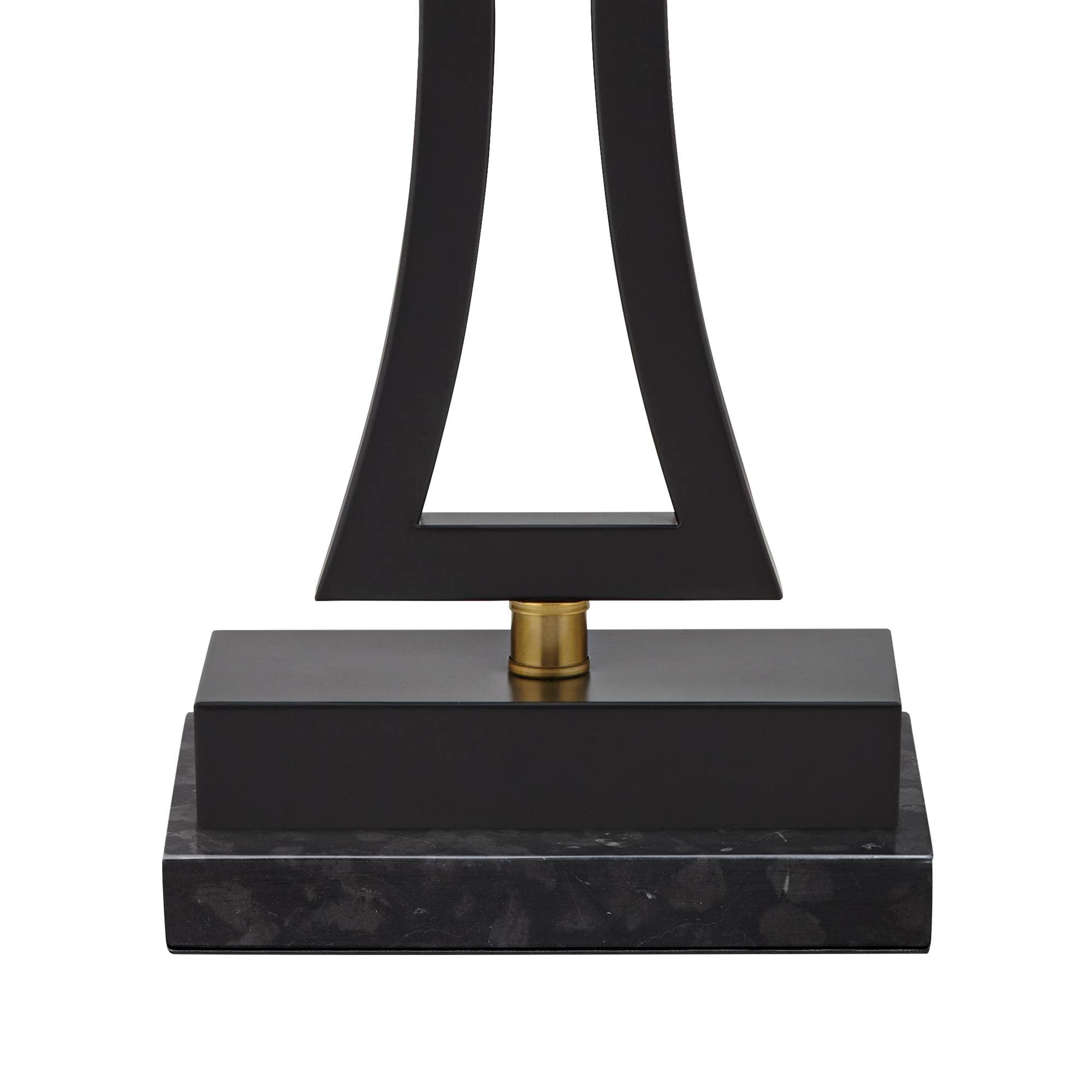 360 Lighting Roxie Modern Table Lamps - Set of 2 with Black Marble Base, USB Charging Port, 31