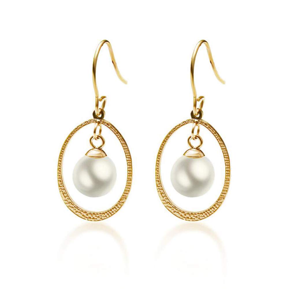 Sparkling Titanium Hook Earrings for Women - Elegant Pear Drop Dangle Earrings with Circle Texture, Perfect Jewelry Gift for Parties, Weddings & Daily Wear