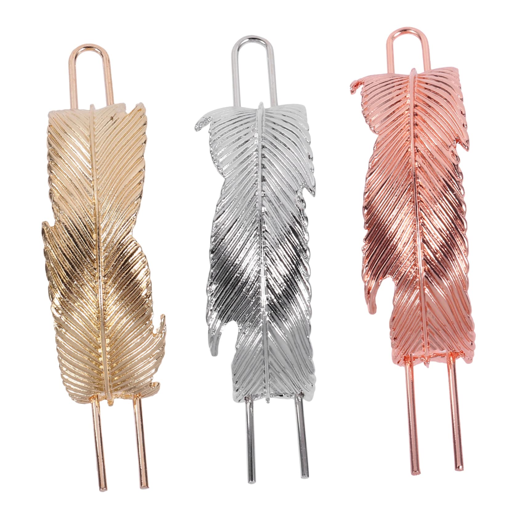 FRCOLOR 3pcs Vintage Leaf Hairpins for Women - Elegant Metal Hair Bun Sticks, Wedding Hair Accessories, Antique Hair Clips, Hair Cuff Bun Set - Perfect for Bridal, Prom, and Formal Occasions