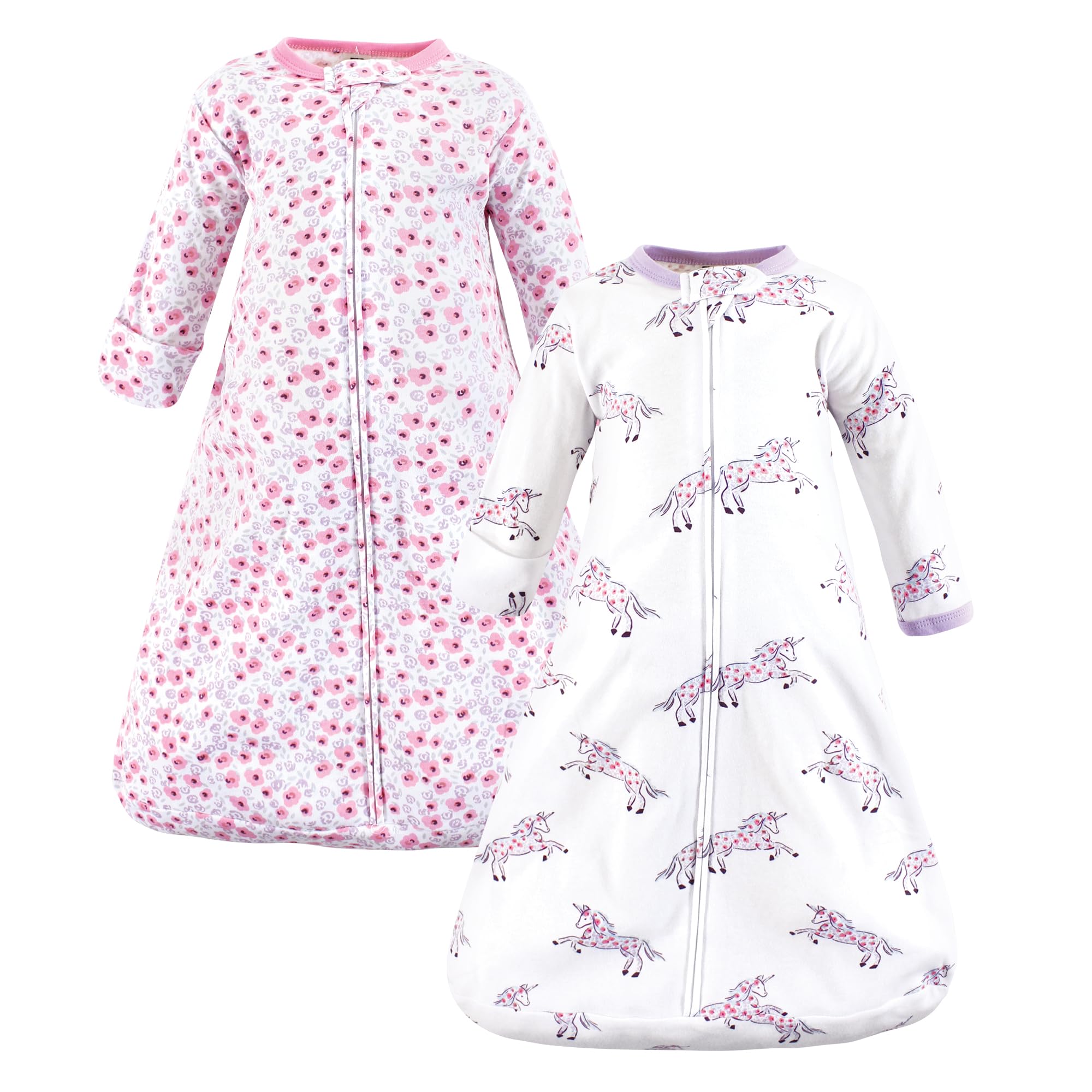 Hudson Baby Unisex Cotton Wearable Sleeping Bag - Soft & Breathable Baby Sack Blanket for Cozy Sleep, Nursery, and Travel