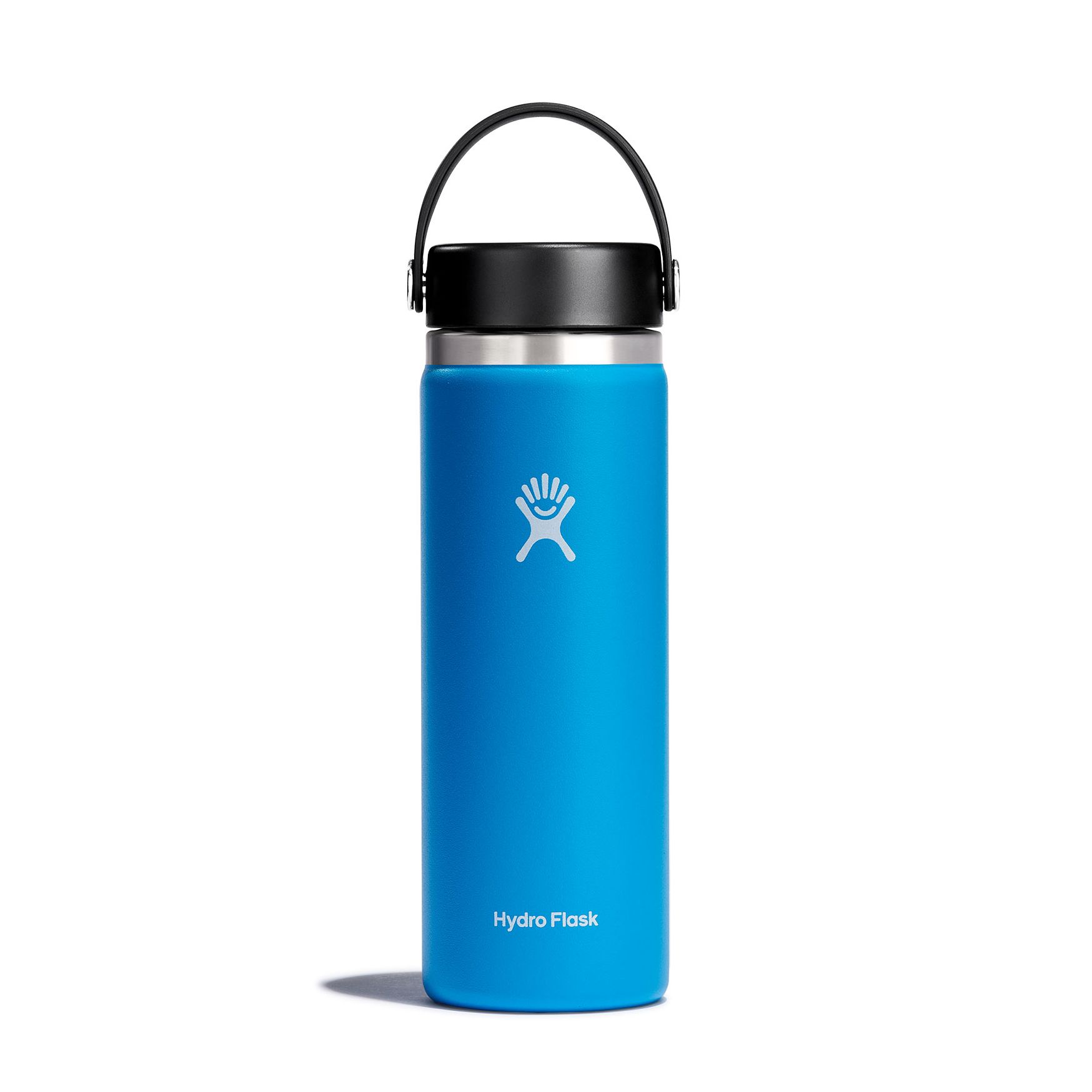 20 oz Wide Mouth Water Bottle - BPA Free, Leak Proof Stainless Steel Insulated Water Bottle for Gym, Hiking & Outdoor Activities