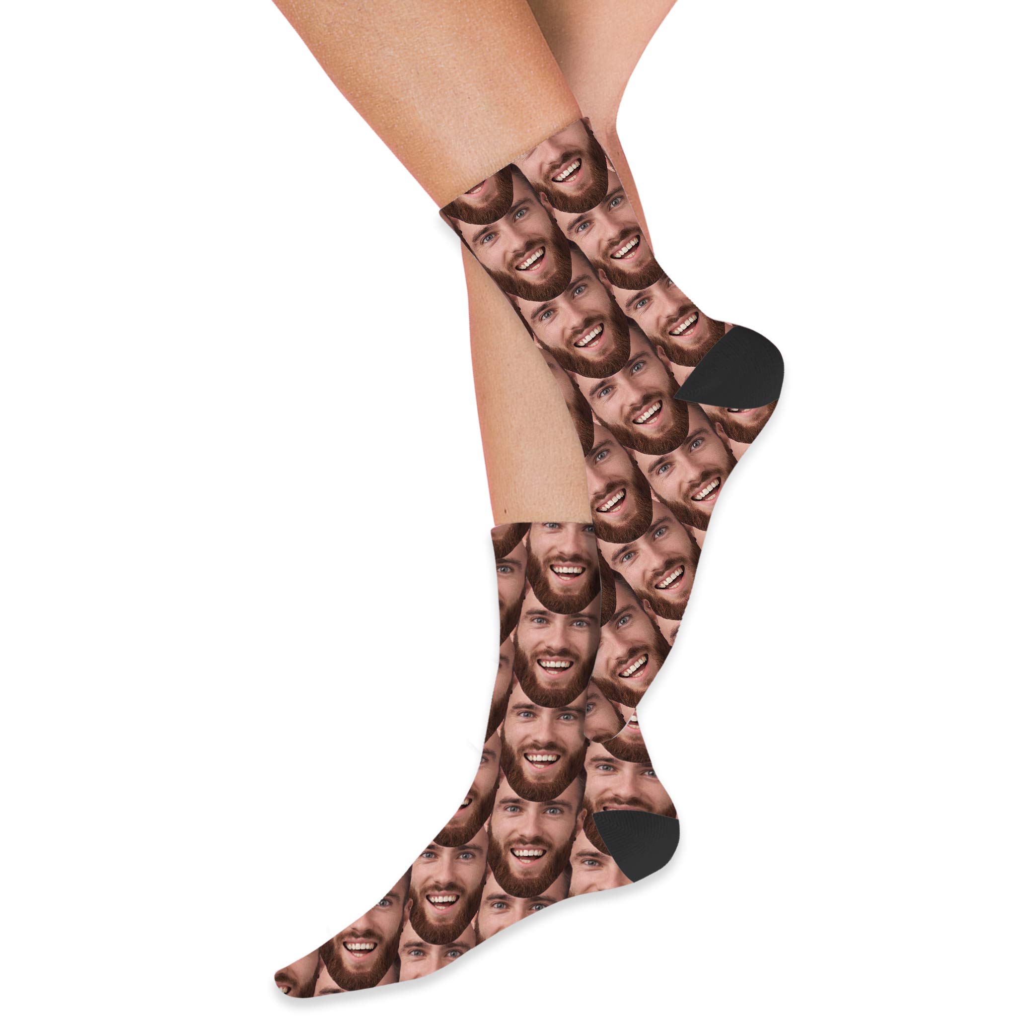 Custom Photo Socks - Personalized Pet Face Crew Socks for Men & Women | Unique Dog Cat Lover Gifts | Birthday, Anniversary, Christmas Present Idea | Fun Novelty Socks for Couples, Family & Friends