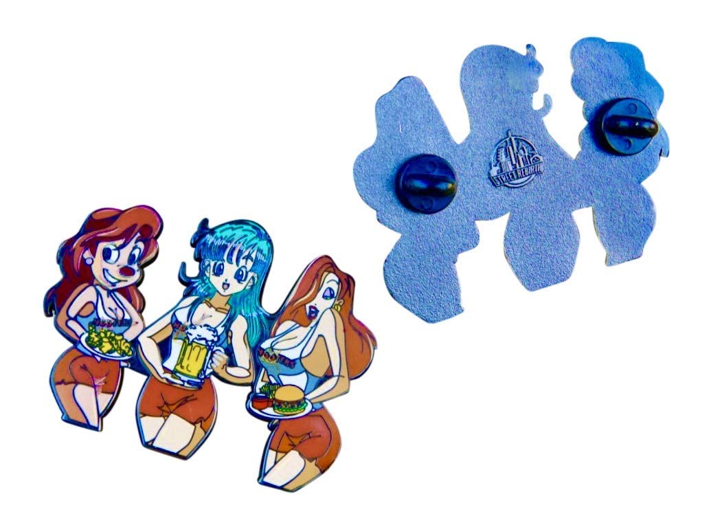 Hooters Enamel Pin - 2 Inch Zinc Alloy Lapel Pin - Funny & Sexy 90s Cartoon Movie Badge - Anime & Goofy Collectible Pins - Perfect for Jackets, Backpacks & Hat Decorations