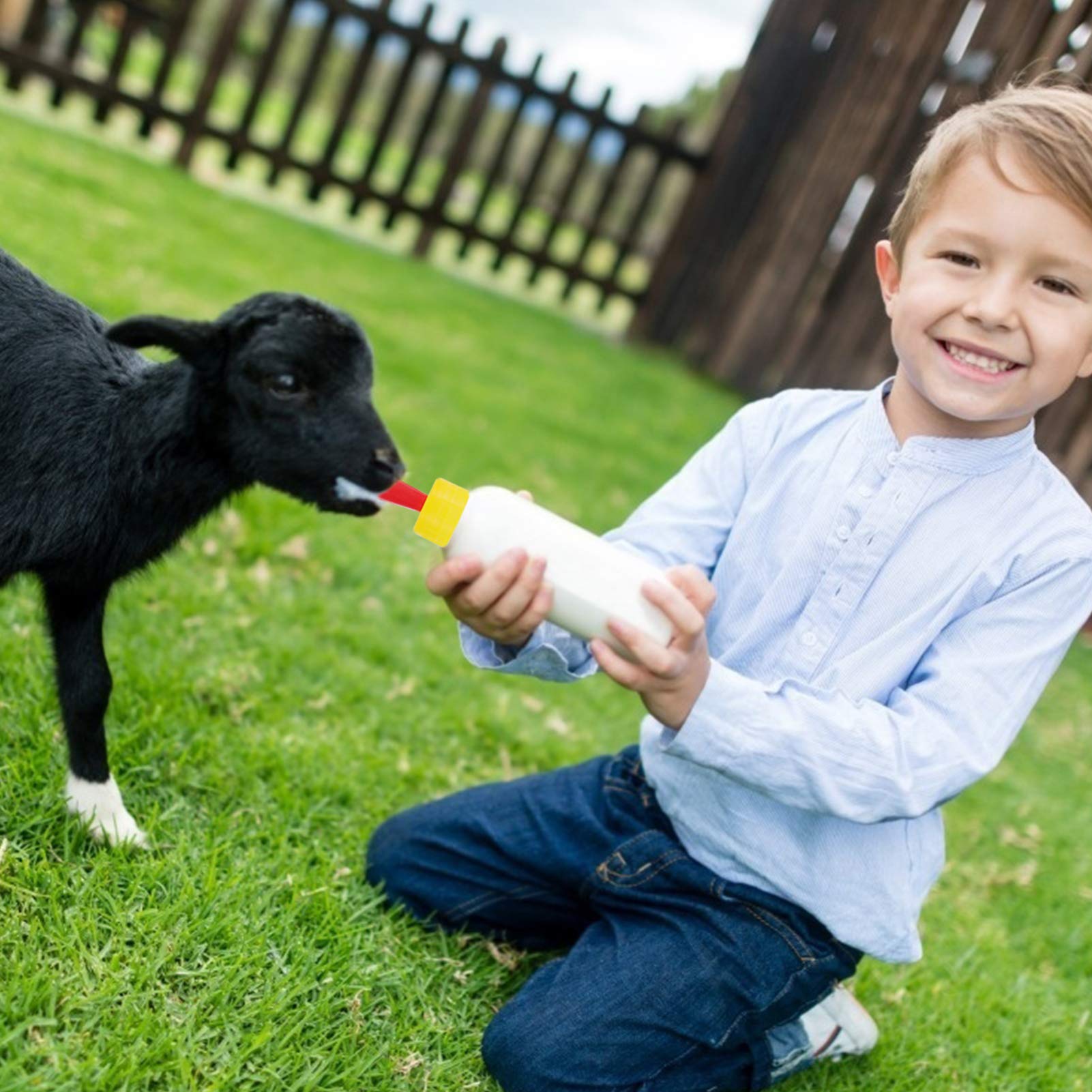 Balacoo 8-Pack Goat Pacifier Lamb Milk Feeder for Pets - Durable Pet Feeding Bottle for Dogs, Puppies, and Small Animals - Ideal for Newborn Pets, Farm Animals, and Pet Care at Home