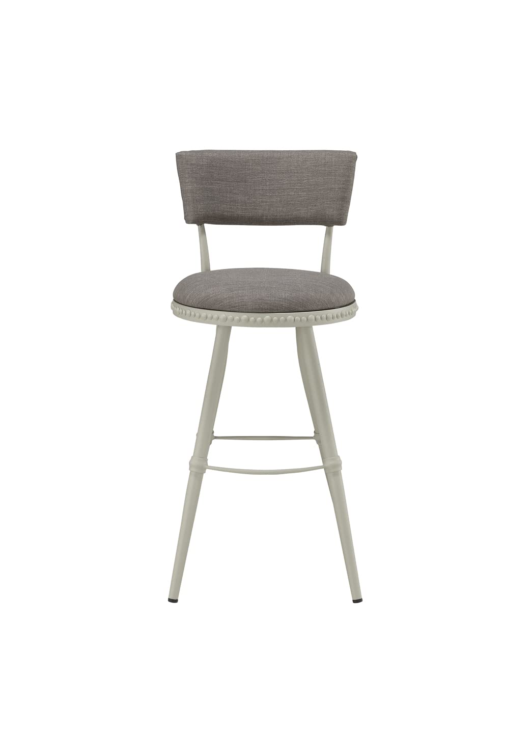 Boraam Benton Adjustable Bar Stool - Light Gray/Beige Finish - Perfect for Kitchen Islands, Breakfast Nooks & Home Bars