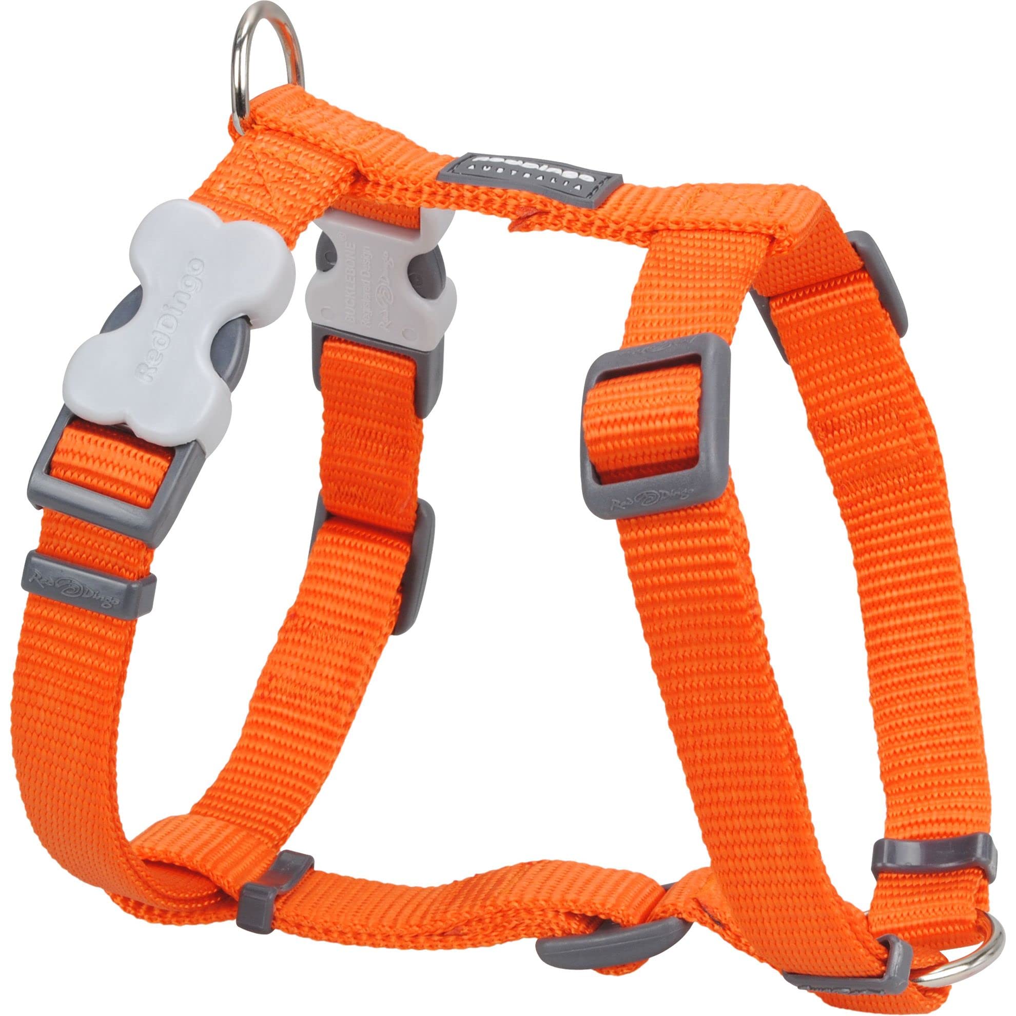Red Dingo Classic Reflective Dog Harness - X-Large Size, Bright Orange Color for Large Dogs | Perfect for Walking, Hiking & Outdoor Adventures with Your Pet