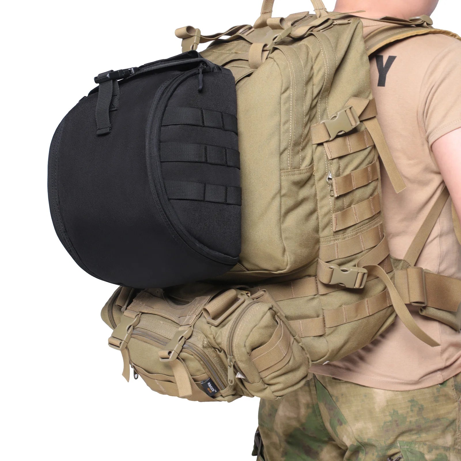 Tactical Helmet Bag - Durable MOLLE Pouch for Military, Airsoft & Outdoor Gear - Perfect for Storage, Travel & Tactical Missions