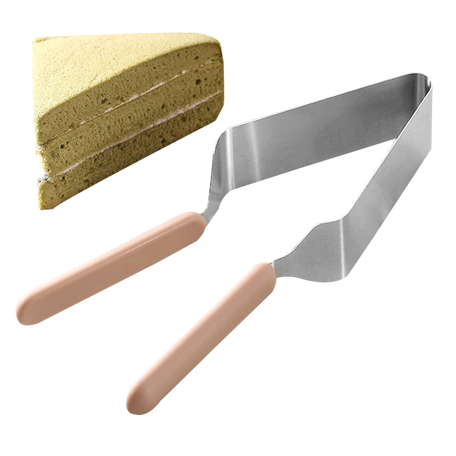DUDOK 1/2 Pcs Stainless Steel Cake Slicer - 27x5cm Adjustable Pie Cutter & Cake Spatula with Double Ergonomic Handle | Durable Cake Knife for Birthday Parties, Wedding Cakes, Pastries & Desserts | Perfect for Professional Bakers & Home Baking Enthusiasts