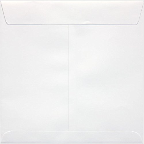 Premium LUXPaper Square Invitation Envelopes 8x8 Inches - Self-Sealing Peel & Press Closure - 70lb Text Weight White Paper - Pack of 1000 - Perfect for Wedding Invitations, Greeting Cards, Business Correspondence and Special Events