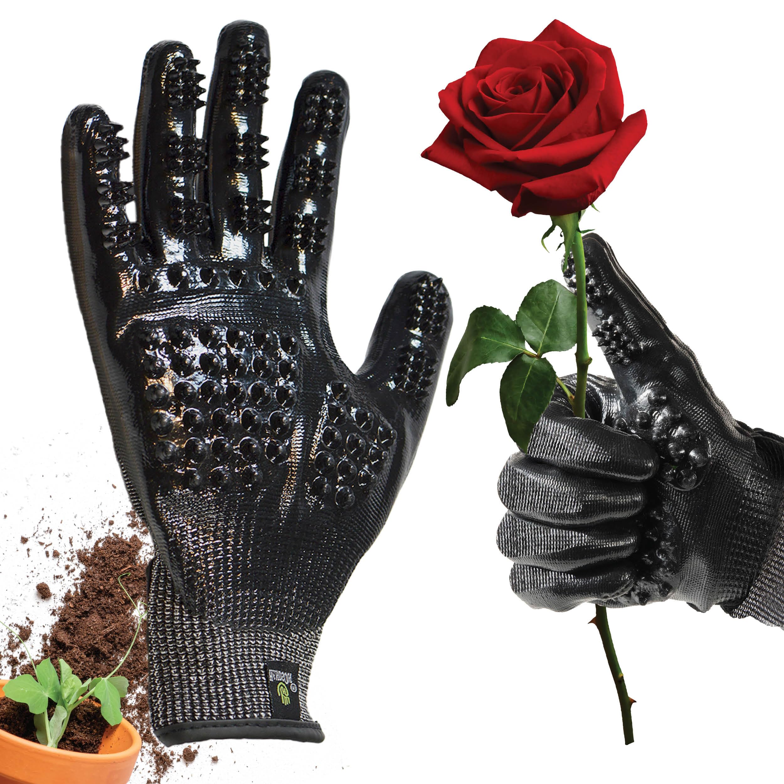 **HANDSON Gardening Gloves for Men & Women - Heavy Duty Cut & Water Resistant Work Gloves for Outdoor Yard Work, Landscaping & Gardening - Durable Garden Gloves for Planting, Weeding & Pruning (Medium, 1 Pair) - Perfect for Gardening, Landscaping & DIY Projects**