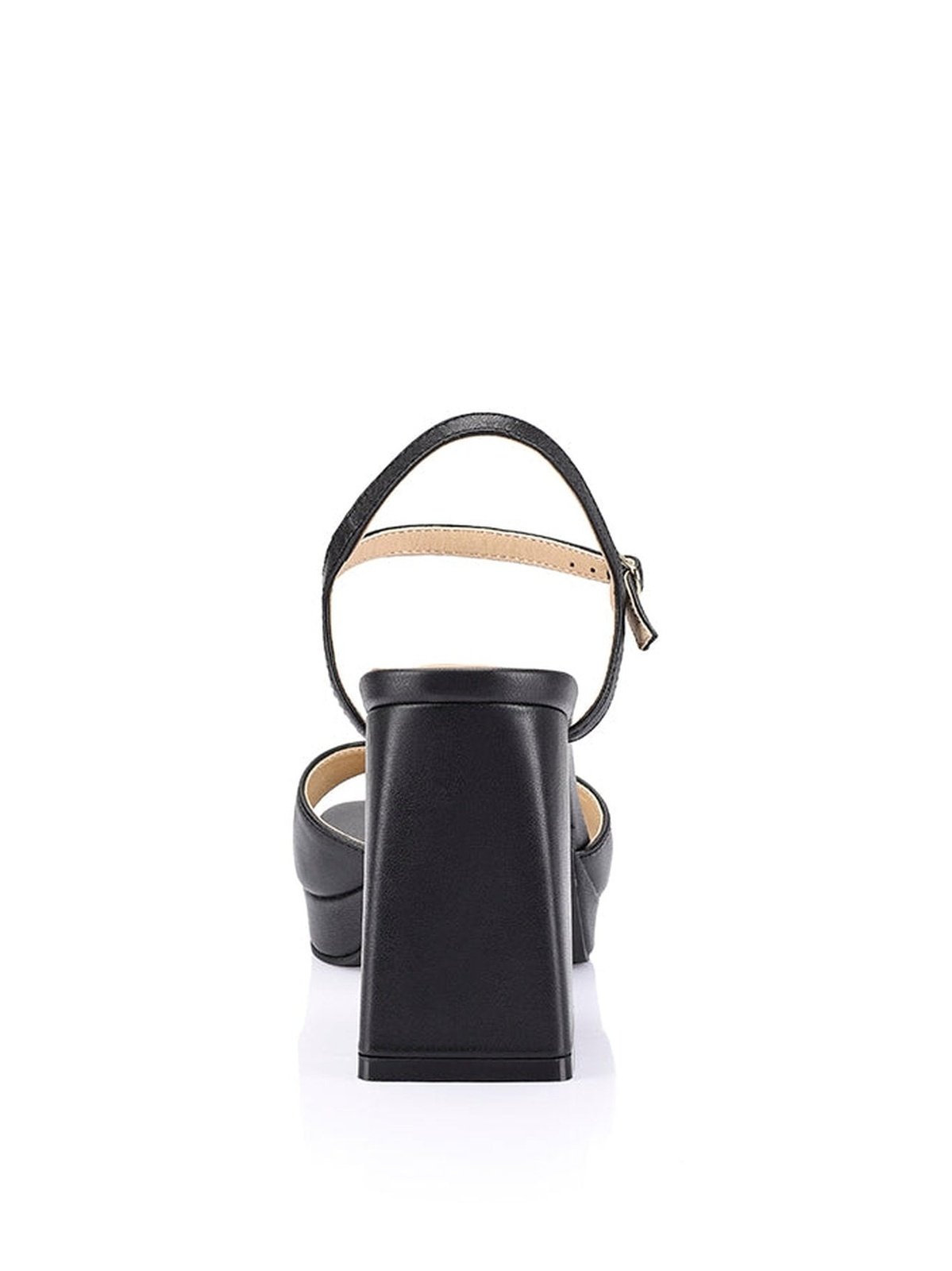 Martinez Black Leather Platform Heels for Women - Stylish & Comfortable High Heels for Parties, Weddings & Evening Events
