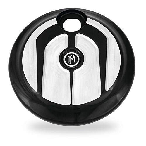 Performance Machine 2008-2014 FL Models PM Fuel Door Scallop 0200-2005SCA-BM - Replacement Motorcycle Fuel Door Cover for Harley Davidson - Perfect for Custom Bike Upgrades & Show Bike Modifications