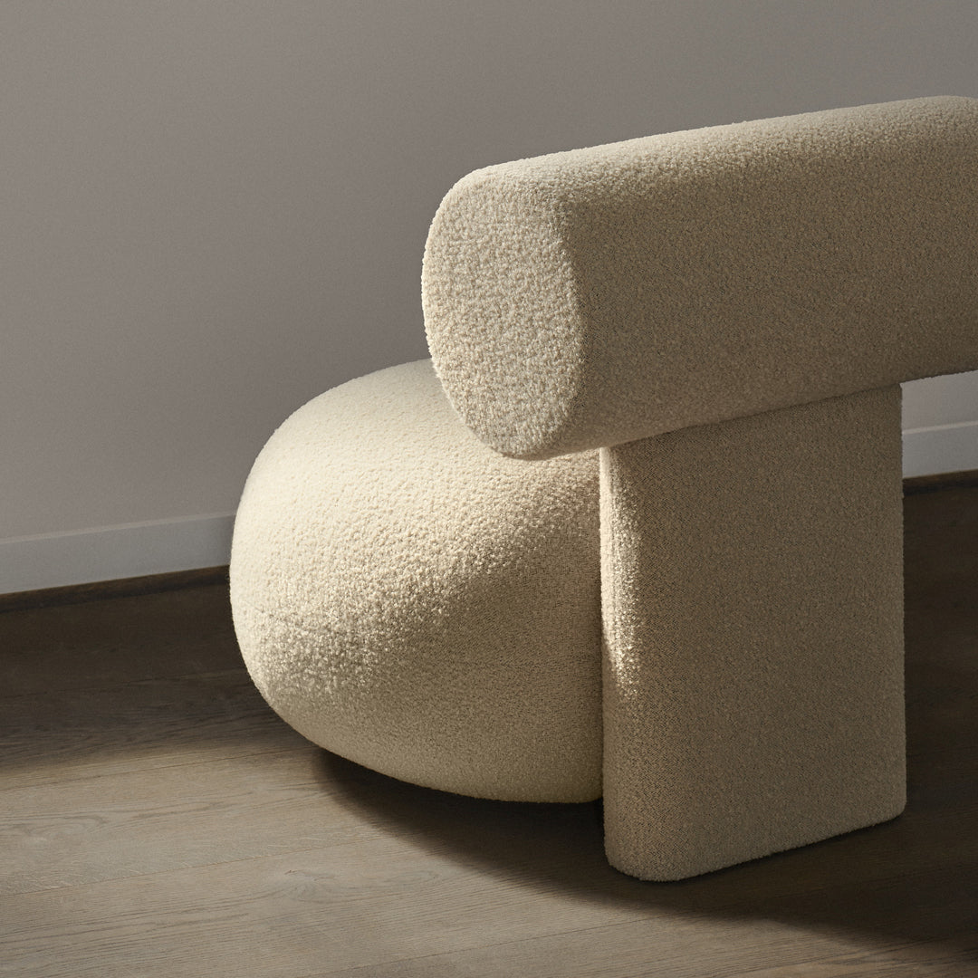 Premium Hippo Lounge Chair - Fully Upholstered Comfortable Modern Accent Chair for Living Room, Bedroom & Office - Perfect for Relaxing, Reading & Lounging
