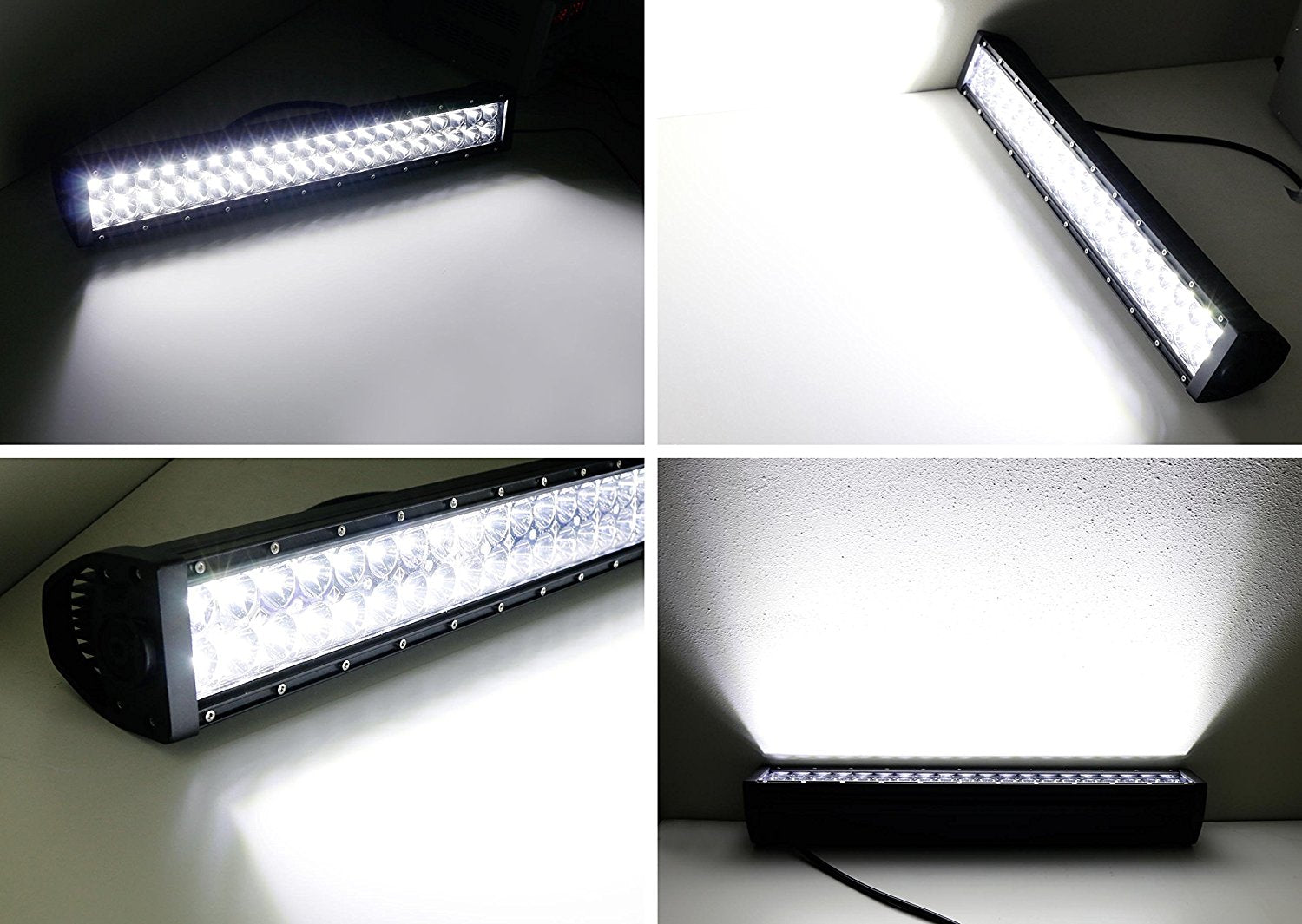 120W 20 LED Light Bar with Lower Bumper Mounting Bracket & Wiring Harness Kit - Compatible with Nissan Titan - Off-Road, Truck, SUV Lighting for Night Driving & Outdoor Adventures