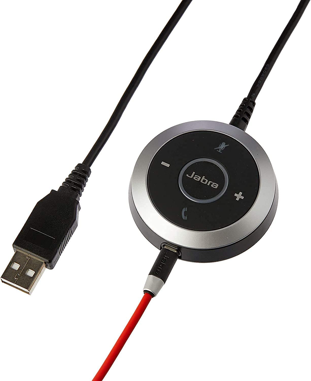 Jabra Evolve 40 MS Professional Wired Mono Headset with Noise-Canceling Mic - Crystal Clear Calls & Music, 3.5mm/USB Connectivity for Office, Home Office & Remote Work (New/Renewed)
