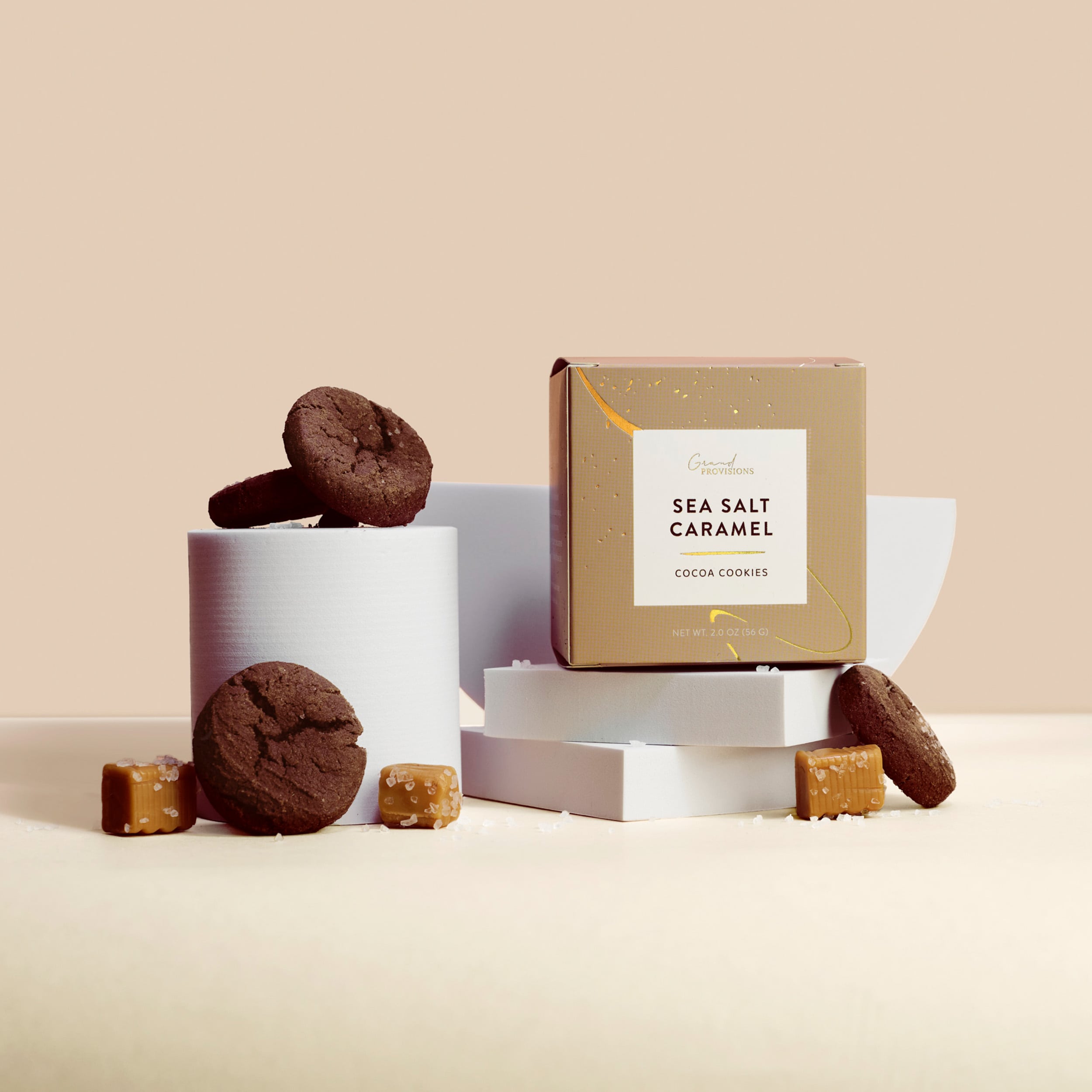 Delicious Sea Salt Caramel Cookies - Sweet & Salty Gourmet Treats for Parties, Gifts & Snacking