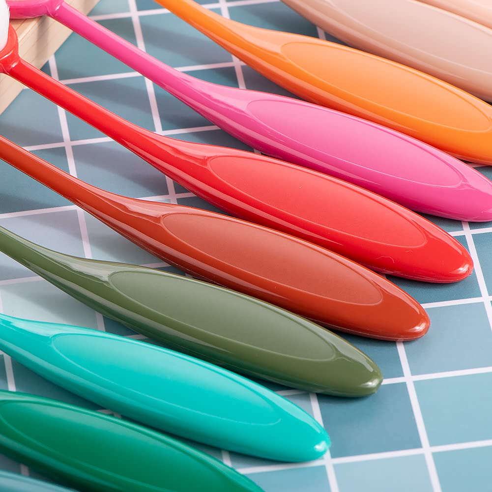 Yoseng 24 Pack Ink Blending Brushes - Professional Blending Tools for Card Making, Scrapbooking, Paper Crafts - 0.85 Inch Brush Heads with Color-Coded Handles - Perfect for DIY Projects, Mixed Media Art, and Handmade Greeting Cards
